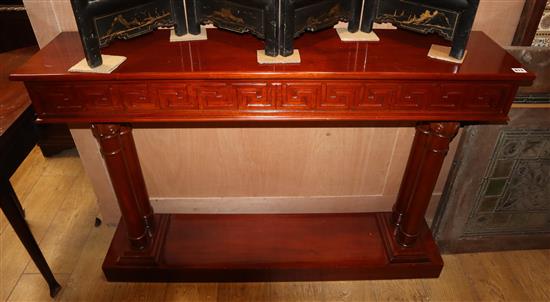 A mahogany console table W.130cm